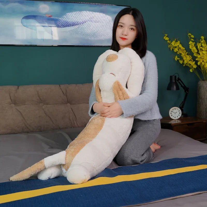 Giant Plush Dog Pillow – Cozy Stuffed Animal Cuddle Toy
