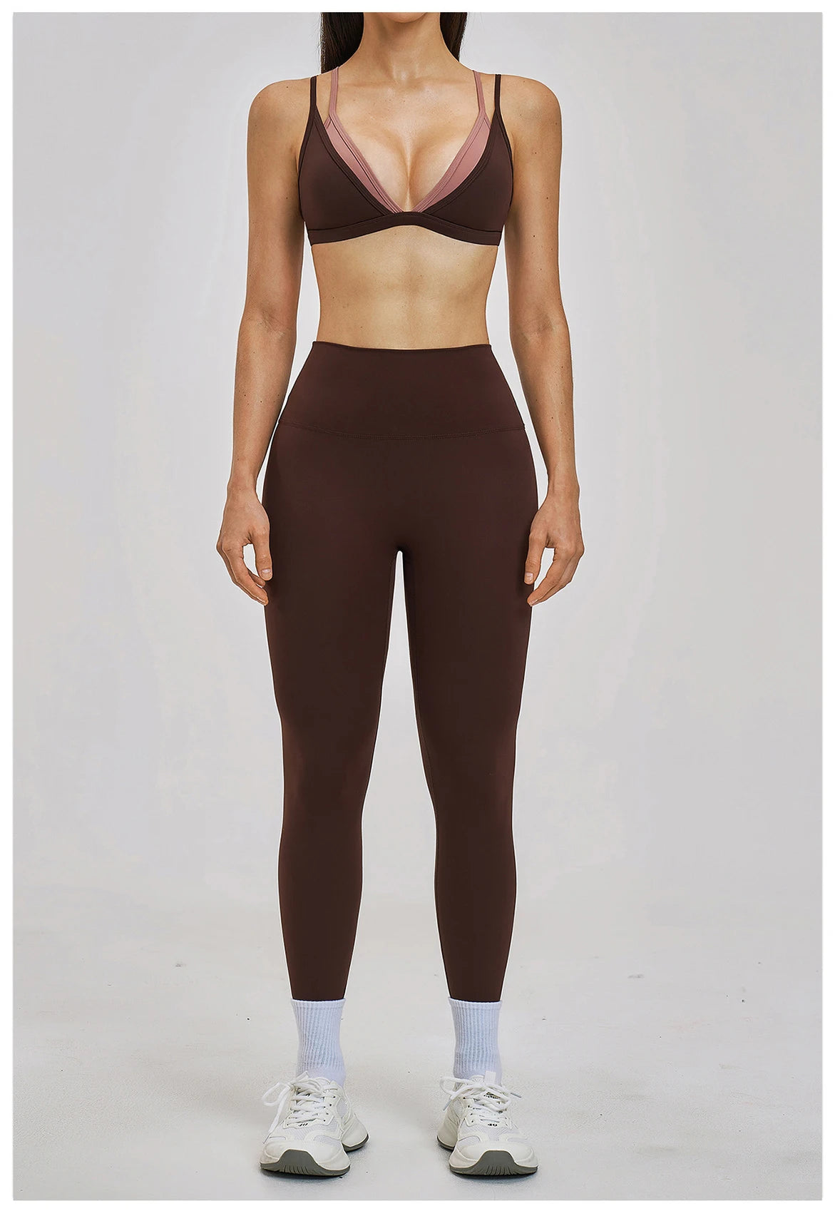 Yoga Sets 2PCS Women's Tracksuit Fitness Outfits Sportswear Workout Set Sports Bra High Waist Leggings Gym Clothing Sports Suits
