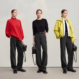 AMII Wide-Leg Warm Jeans – Winter 2025 | Women's