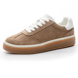 MORAZORA Women's Genuine Leather Platform Sneakers