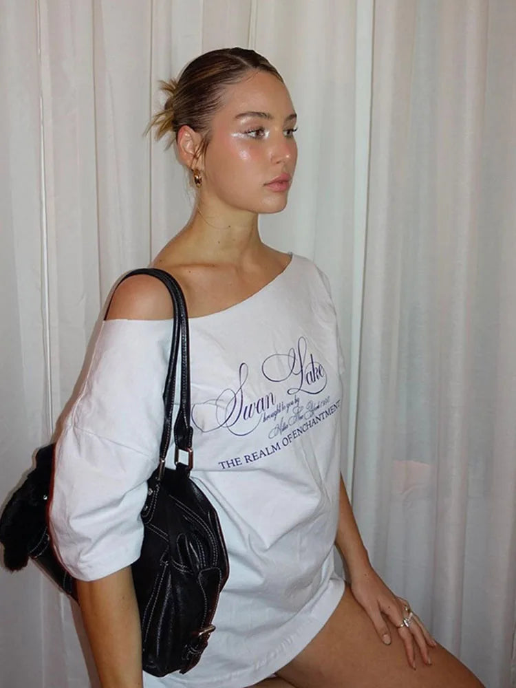 Casual Relaxed Graphic Tee | Chic Summer Streetwear