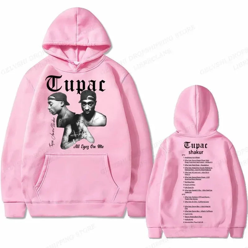 Tupac 2Pac Graphic Fleece Hoodie for Men
