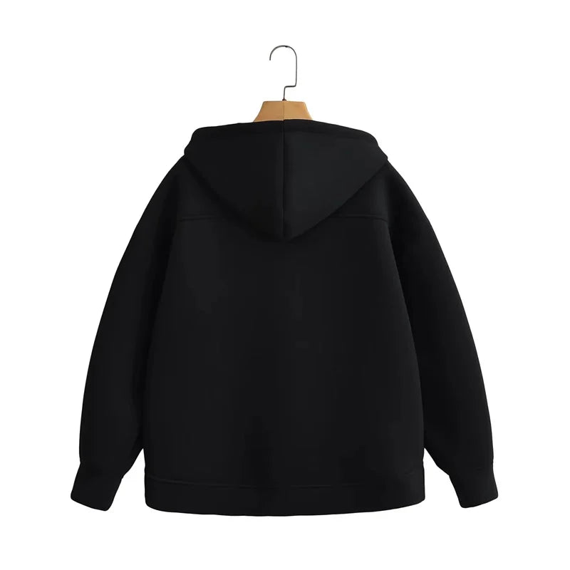 High Street Oversized Zip Hoodie