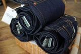 SAUCE ZHAN Mens Jeans Rainbow Sanforized Selvedge Denim Jeans Man Python Skin Labels Regular Fit 14 Oz