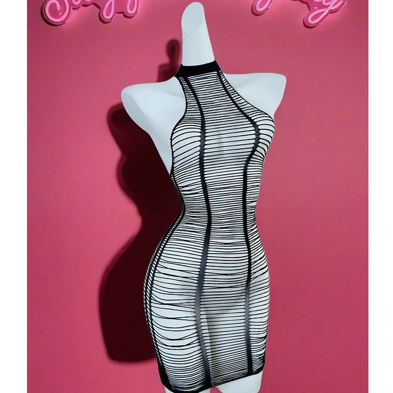 Fishnet Mesh Bodycon Cover-Up