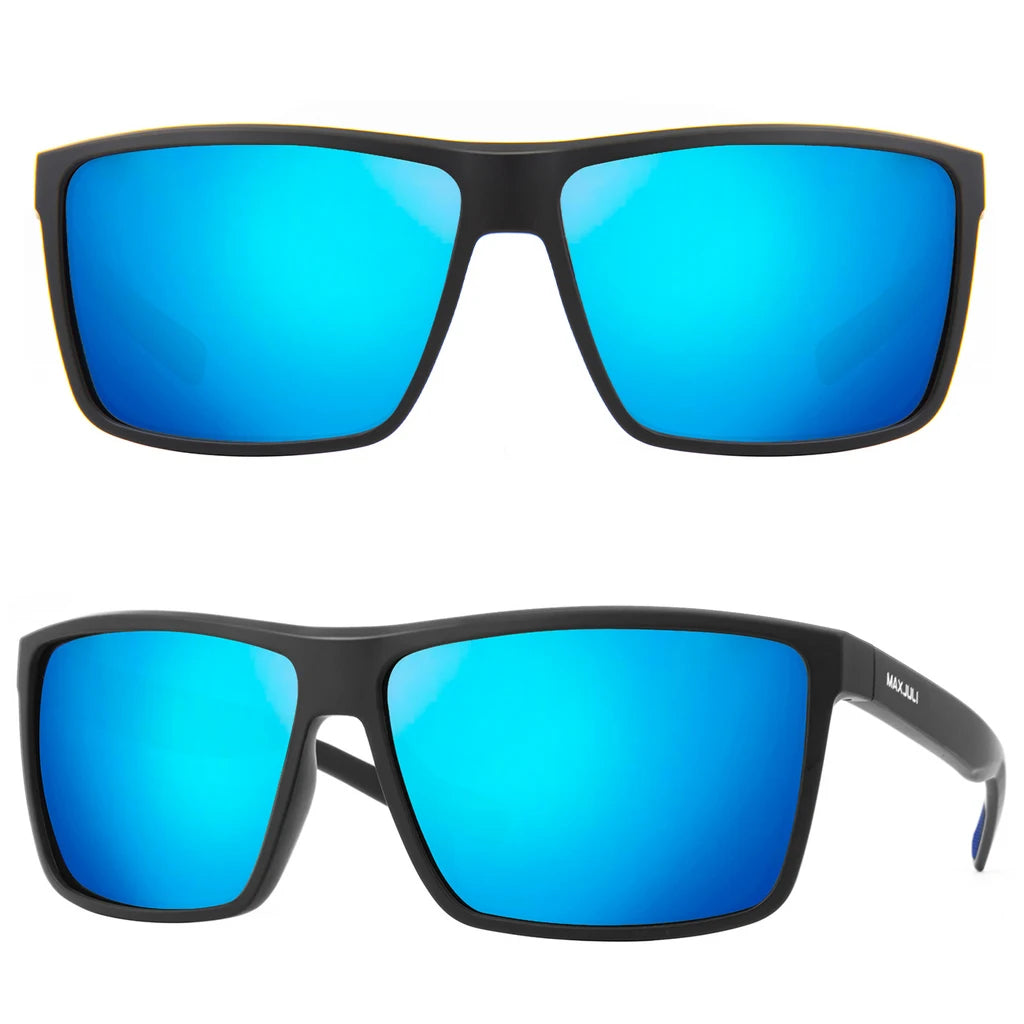 MAXJULI Polarized Extra Big Sunglasses for Men Women with Big Heads UV 400 Protection Sun glasses 8125