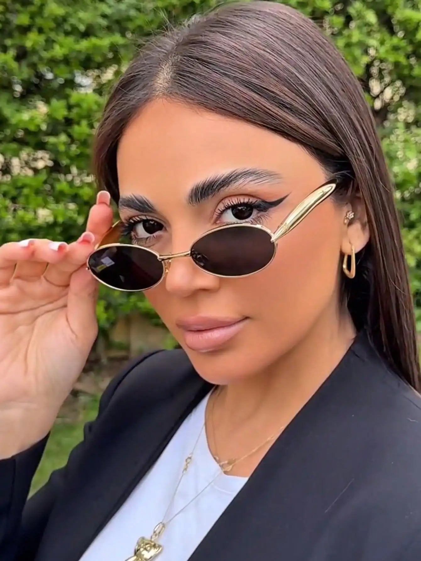 Large Frame Double Bridge Aviator Sunglasses | UV400