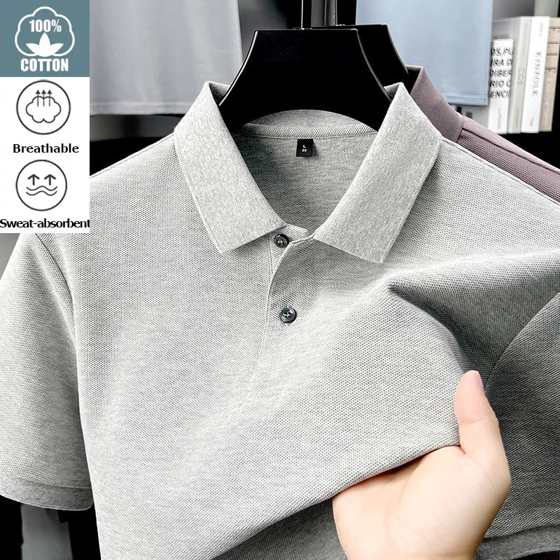 Men's Premium Cotton Polo Shirt – 19 Colors