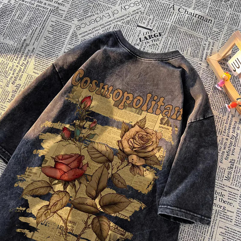 Women's Butterfly Graphic Tee | Y2K Vintage Oversized Fit