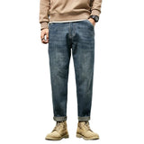 Men’s Retro Relaxed-Fit Cotton Harem Jeans