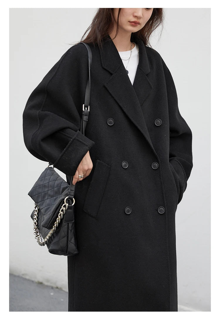 Retro Double-Sided Woolen Overcoat