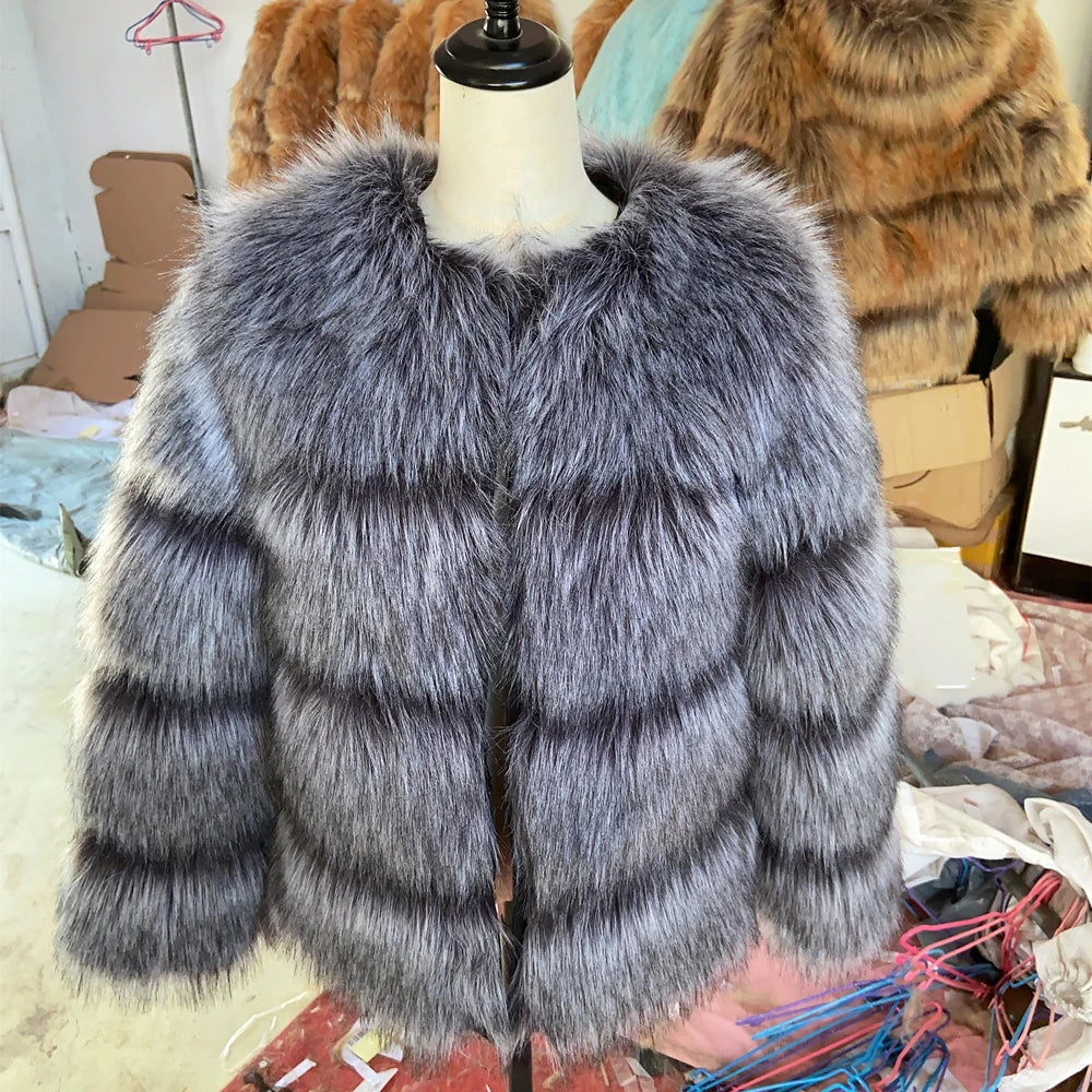 Premium Faux Fur Winter Coat