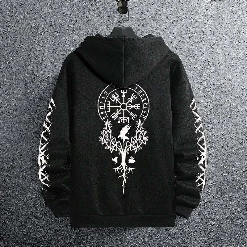 Men's Printed Pullover Hoodie