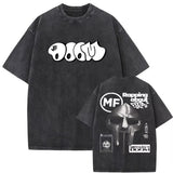 2025 Washed Vintage Rapper Mf Doom MM FOOD Graphic Print Tshirt Men Women Hip Hop Fashion T-shirts Male Casual