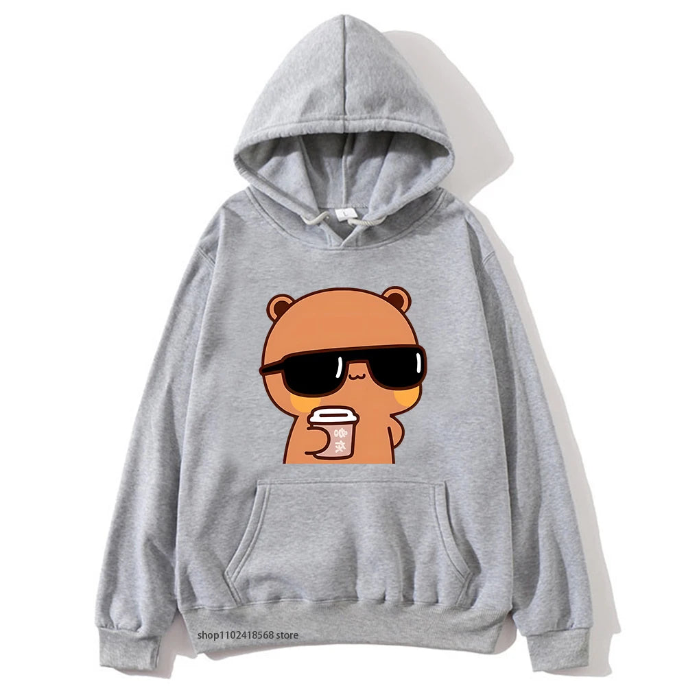 Bubu Dudu Couple Hoodies – Kawaii Cartoon Fleece Pullover