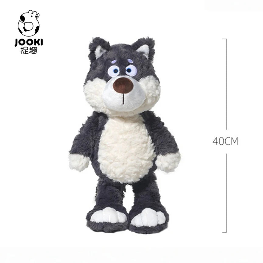 40cm Gray Wolf Plush Toy – Ultra-Soft Stuffed Animal
