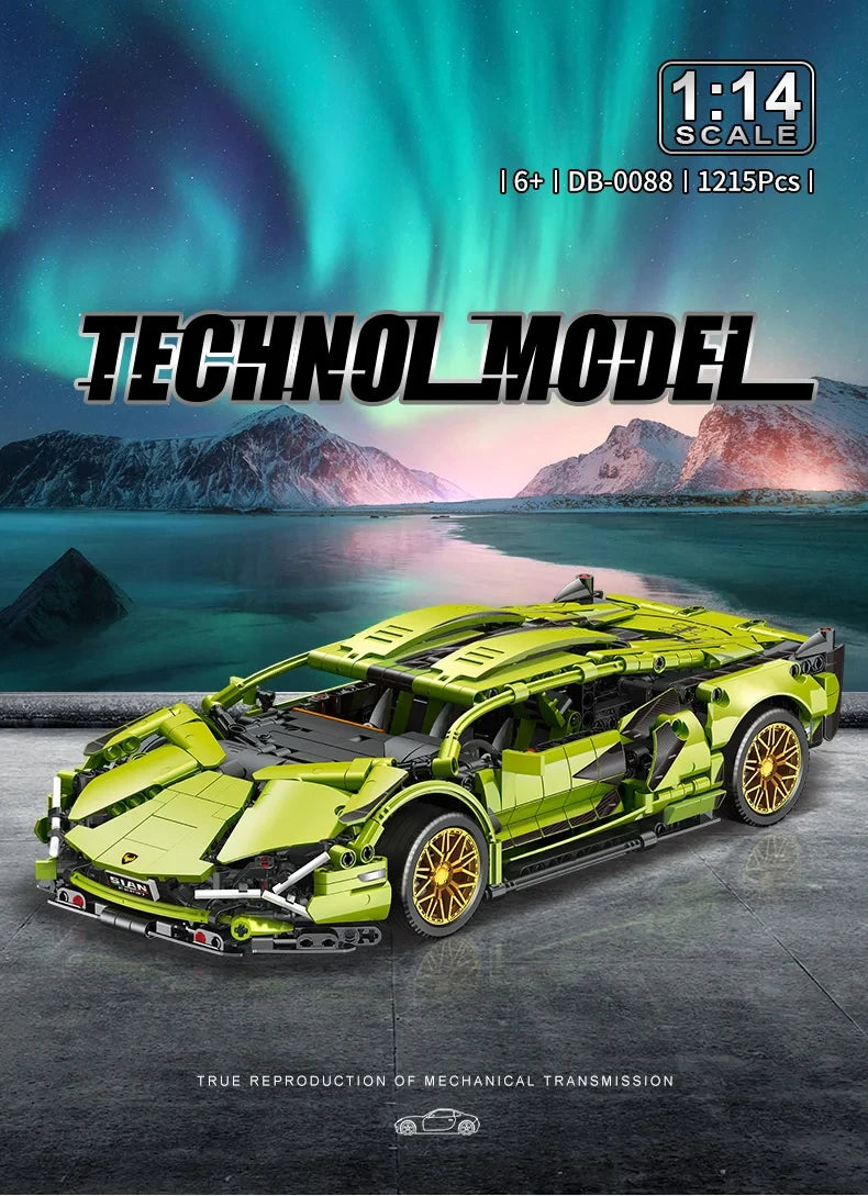 Technical Super Speed Sports Car Building Block Model Remote Control Vehicle Assemble Brick Desk Decor Toys for Kid Adult Gift