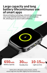 2026 New Accurate Diagnosis Smart Watch Body Fat ECG Blood oxygen BP Health Sport HD AMOLED Screen Call Smart Watches man woman