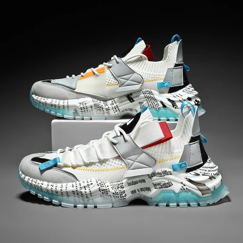 Men’s Lightweight Thick-Sole Mesh Sneakers