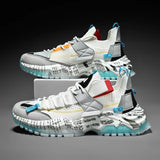 Men’s Lightweight Thick-Sole Mesh Sneakers