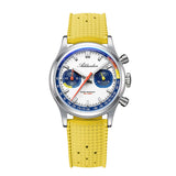 ADDIESDIVE New Men Watch 38mm VK64 Chronograph Fluororubber Luxury Domed Glass BGW9 Luminous 100m Waterproof Quartz Wristwatch