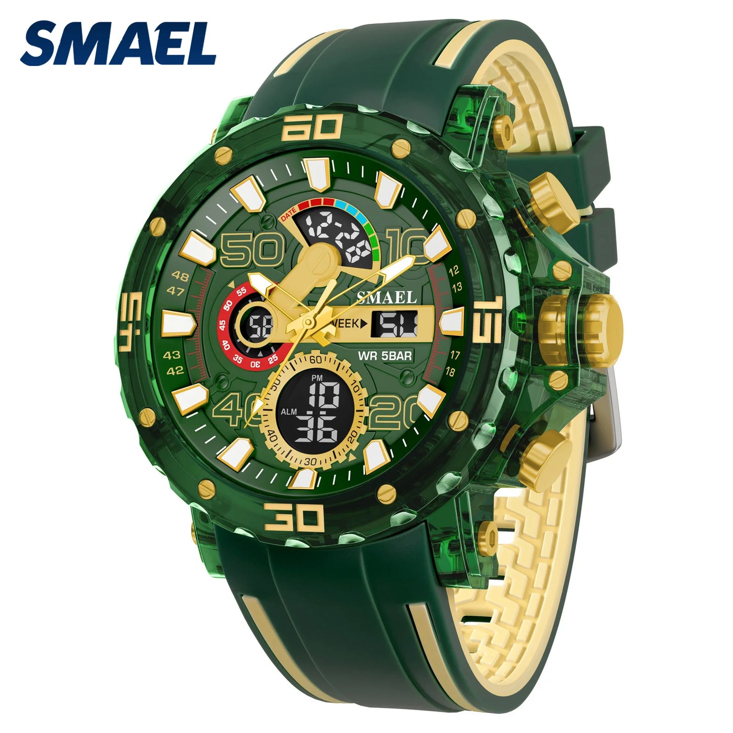 SMAEL 8136 Men's Sport Watch – 50M Water Resistant