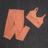 TRY TO BN Gym Sets Woman 2 Piece Sports Bra High Waisted Leggings Fitness Sportswear Women's Tracksuit Yoga Wear Workout Clothes