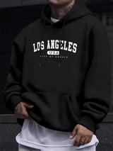 Men's Los Angeles Print Drawstring Hoodie