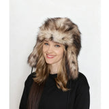 Leopard Print Faux Fur Winter Bomber Hat