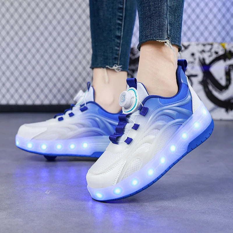 LED Light-Up Roller Skate Shoes