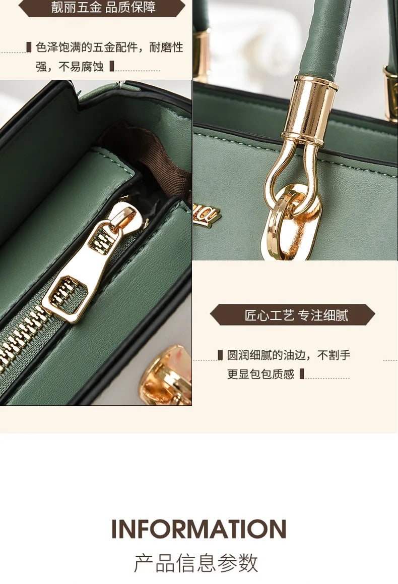 Women's Patchwork Shoulder & Crossbody Bag