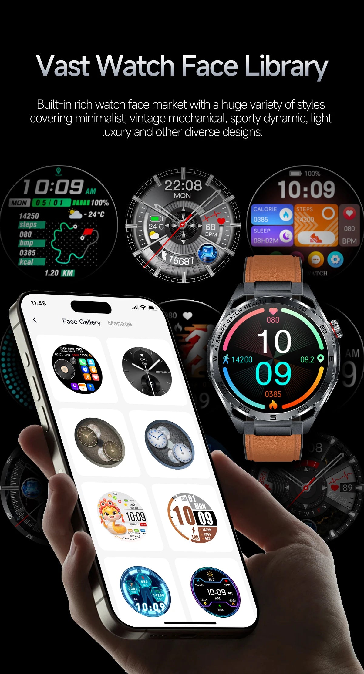 ECG+PPG Advanced Health Smart Watch for Men & Women