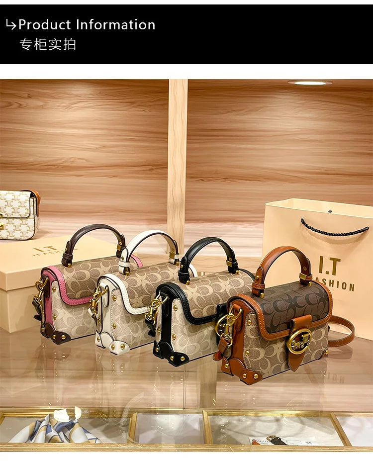 Contrast Color Luxury Box Bag