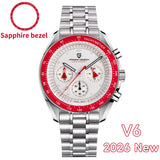 PAGANI DESIGN Meteorite Dial Luxury Quartz Watch For Men Speed Sport Chronograph Waterproof AR Sapphire crystal Wrist watch Men