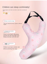 Cartoon Car Headrest & Y-Shaped Seat Belt Pillow