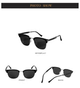 2025 Classic Polarized Sunglasses Men Women Retro Half Frame UV400 Glasses Male Popular Anti-glare Travel Driving Eyewear
