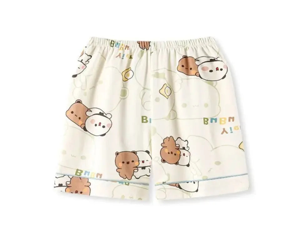 Bubu Dudu Unisex Flannel Pajama Set – Soft Cotton Sleepwear & Loungewear