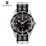 41MM Sapphire Glass 100m Waterproof Japan  Automatic Luminous Mens Watch Nylon Strap