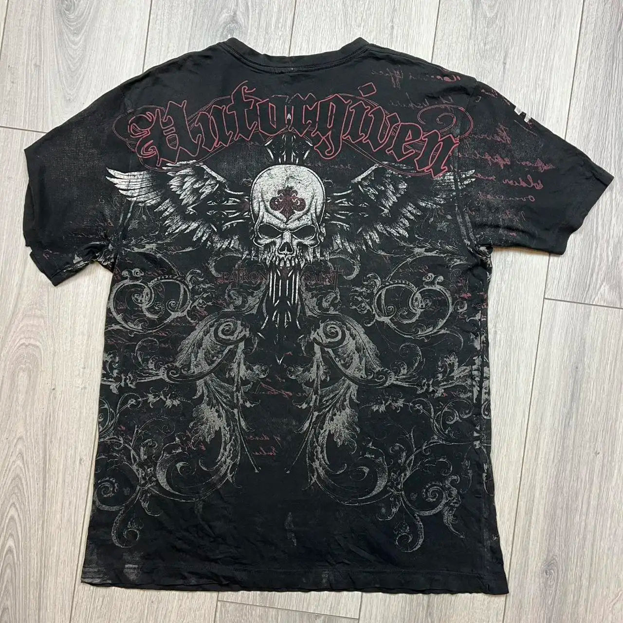 Men's Affliction Style Y2K Graphic Tee – Double-Sided Print
