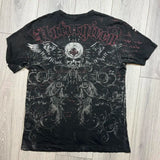 Men's Affliction Style Y2K Graphic Tee – Double-Sided Print