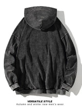 Vintage Wash Oversized Cotton Hoodie
