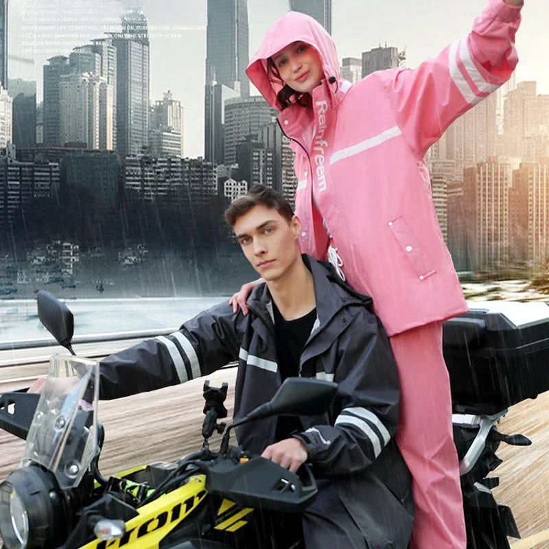 Waterproof Reflective Rain Suit – Jacket & Pants Set