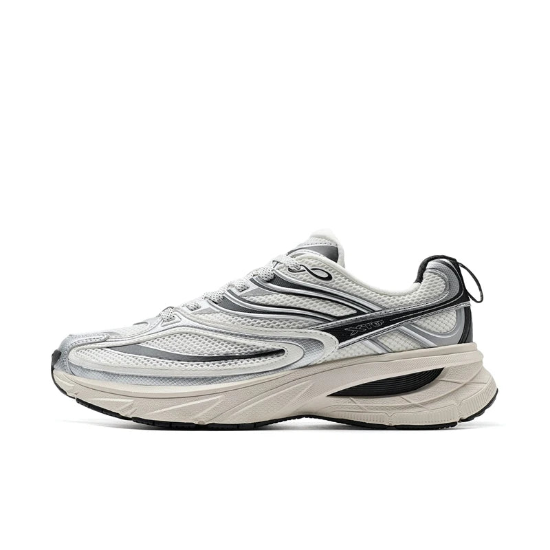 Xtep Little Basque 2 Casual Shoes for Men 2025 Summer Vintage Breathable Comfortable Non-Slip Durability Sneakers 875219320017