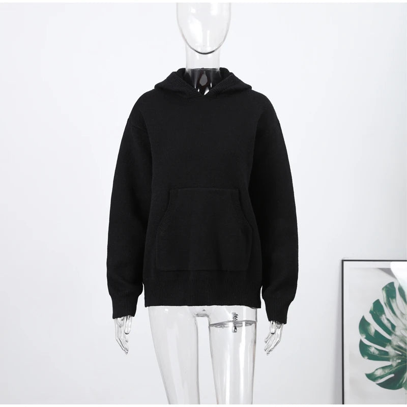 Women's Relaxed Hooded Pullover Sweater