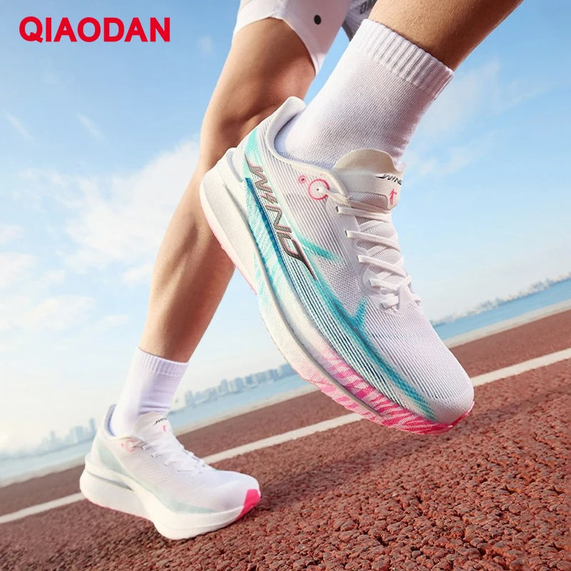 QIAODAN Man Trail Running Shoes 2026 WIND 4 Men's GYM Jogging Sport Shoes Mesh Breathable Athletic Running Sneakers QDB023262298