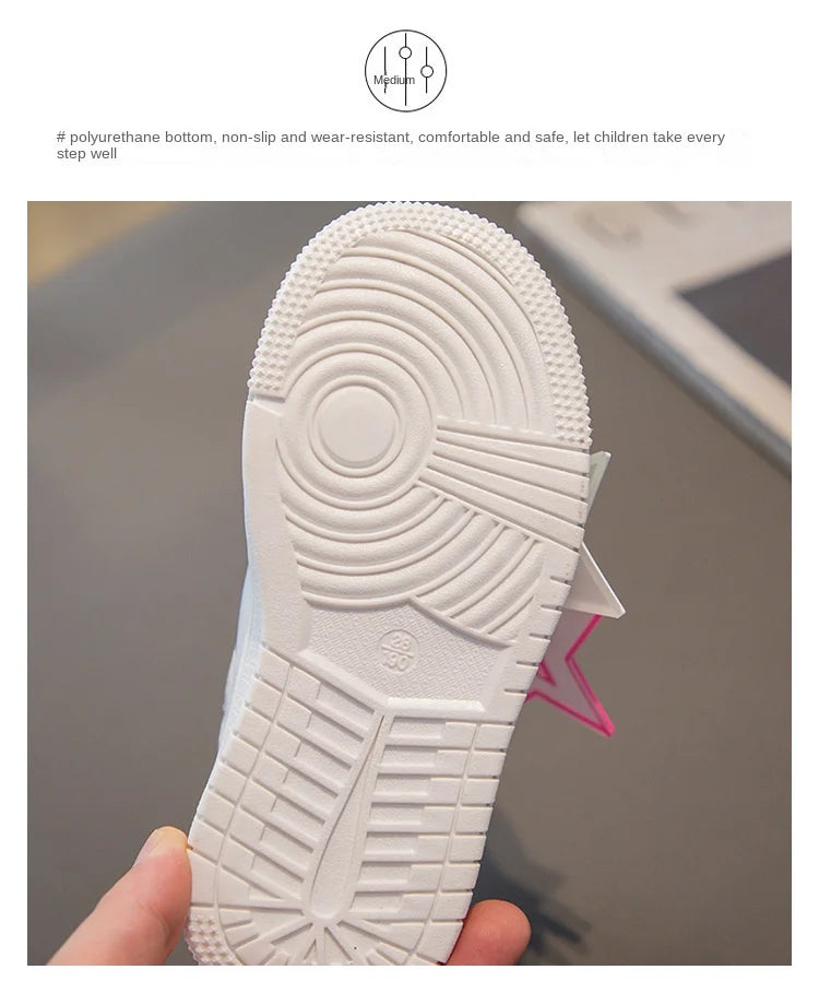 Classic Kids' Leather Fashion Sneakers