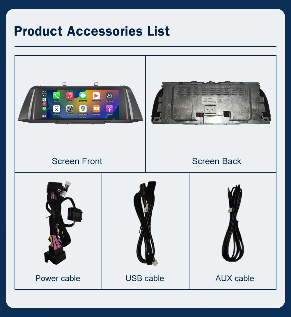 10.25" 1920×720 Touchscreen for BMW 5 Series F10/F11