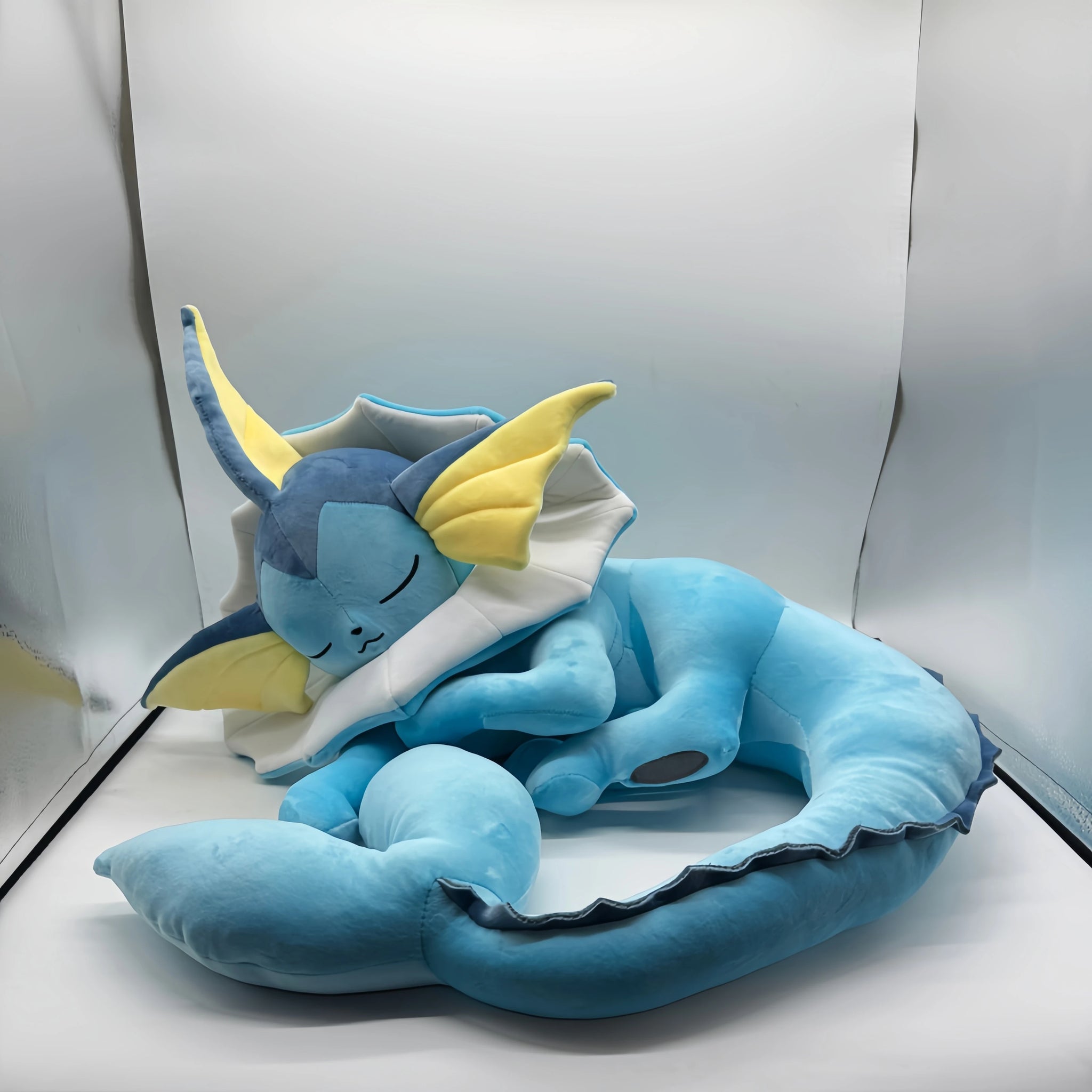 Pokemon Plush New Eevee Evoli Sleep Plush Vaporeon  Pikachu Peluche Stuffed Toys Cartoon Soft Doll Gift