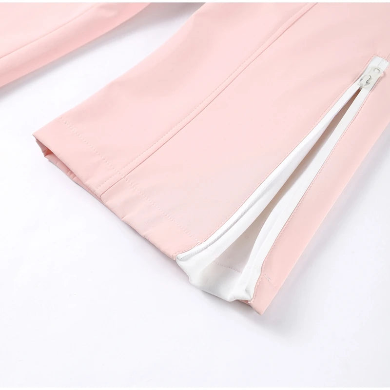 Slim-Fit Hooded Winter Ski Romper