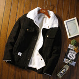 Men's Corduroy Fleece Jacket – Warm Winter Coat